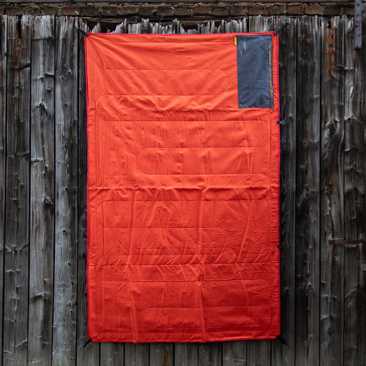 CAMPSITE BLANKET VISUAL ORANGE