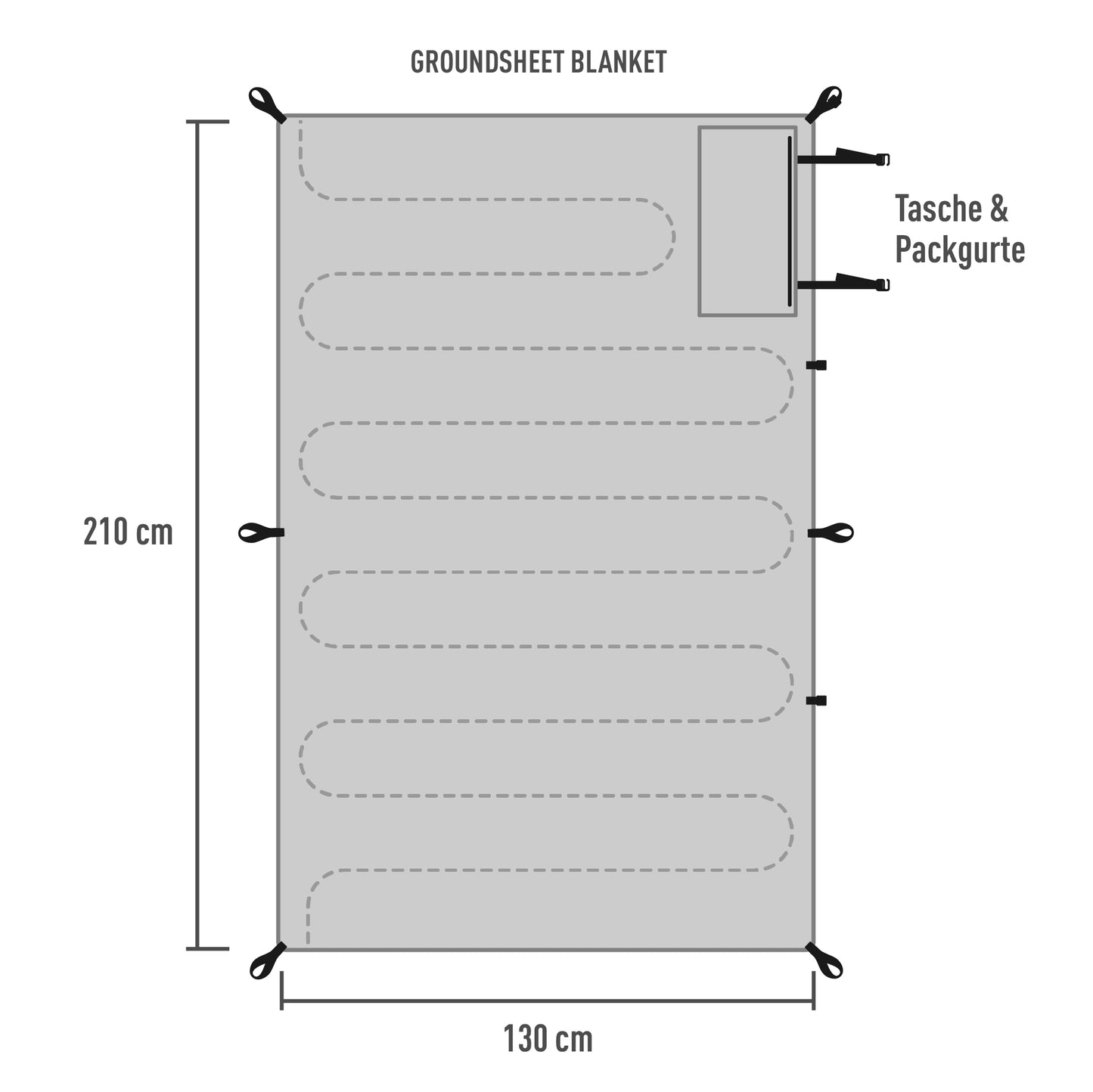 GROUNDSHEET BLANKET LIGHT GREEN