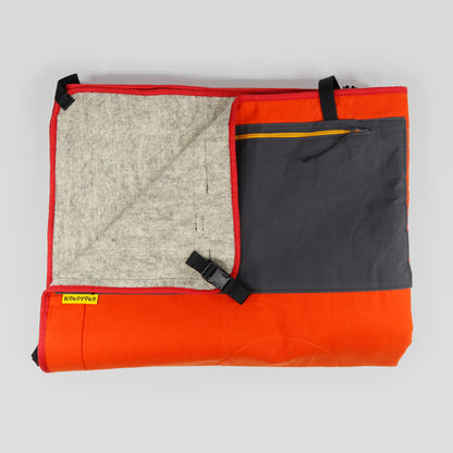 CAMPSITE BLANKET VISUAL ORANGE