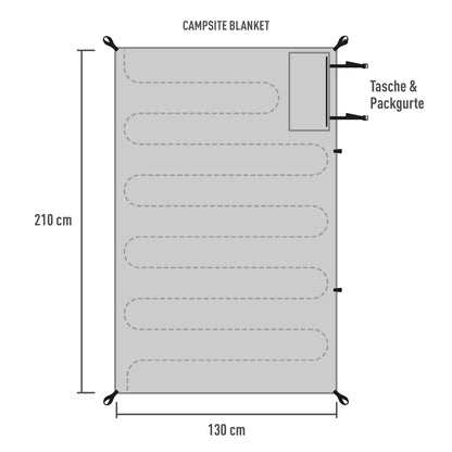 CAMPSITE BLANKET VISUAL ORANGE